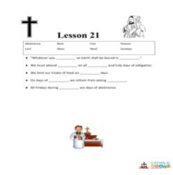 The 2nd and 3rd Commandments of the Church - Fill-in-the-Blanks